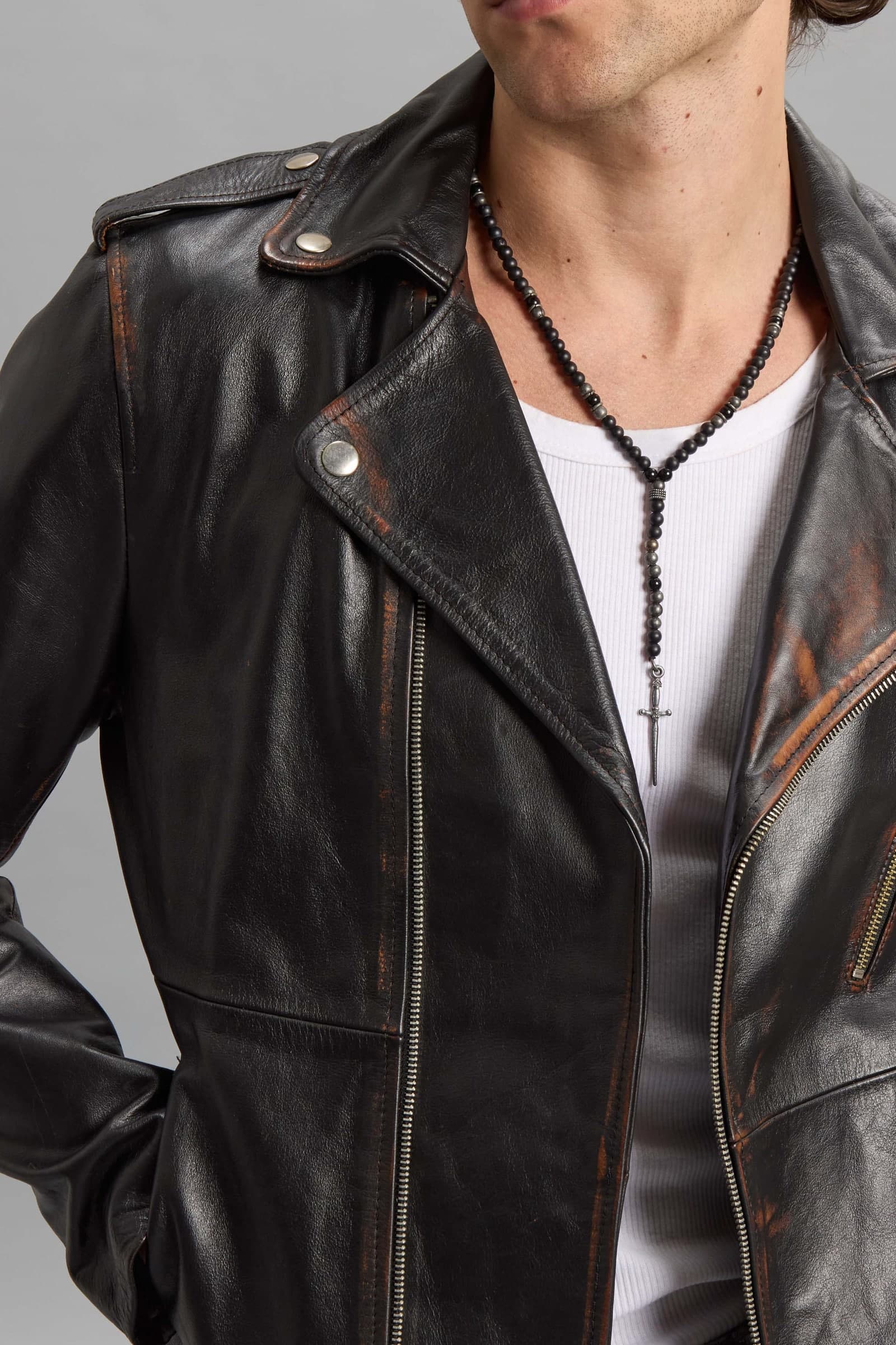CAMPERA CUERO BIKER HAWK 3